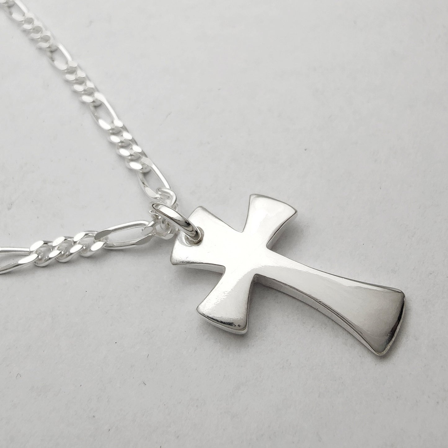 collana pendente ciondolo a forma di croce catena catenina grumetta cubana  argento vero 925 vendita online gioielli artigianali prezzo basso