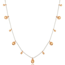 Carica l&#39;immagine nel visualizzatore di Gallery, collana argento vero 925 catena catenina palline sfere con pendenti bollicine bolle oro rosa tipo simil imitazione dodo mariani pomellato vendita online gioielli prezzo basso scontato offerta

