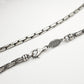 particolare della collana con catena snake cardano in argento 925 chiusura a moschettone  idea regalo 18