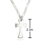 pendente ciondolo a forma di croce gioiello collana collanina da uomo ragazzo in argento 925 vero vendita online gioielli artigianali prezzo basso in offerta scontato