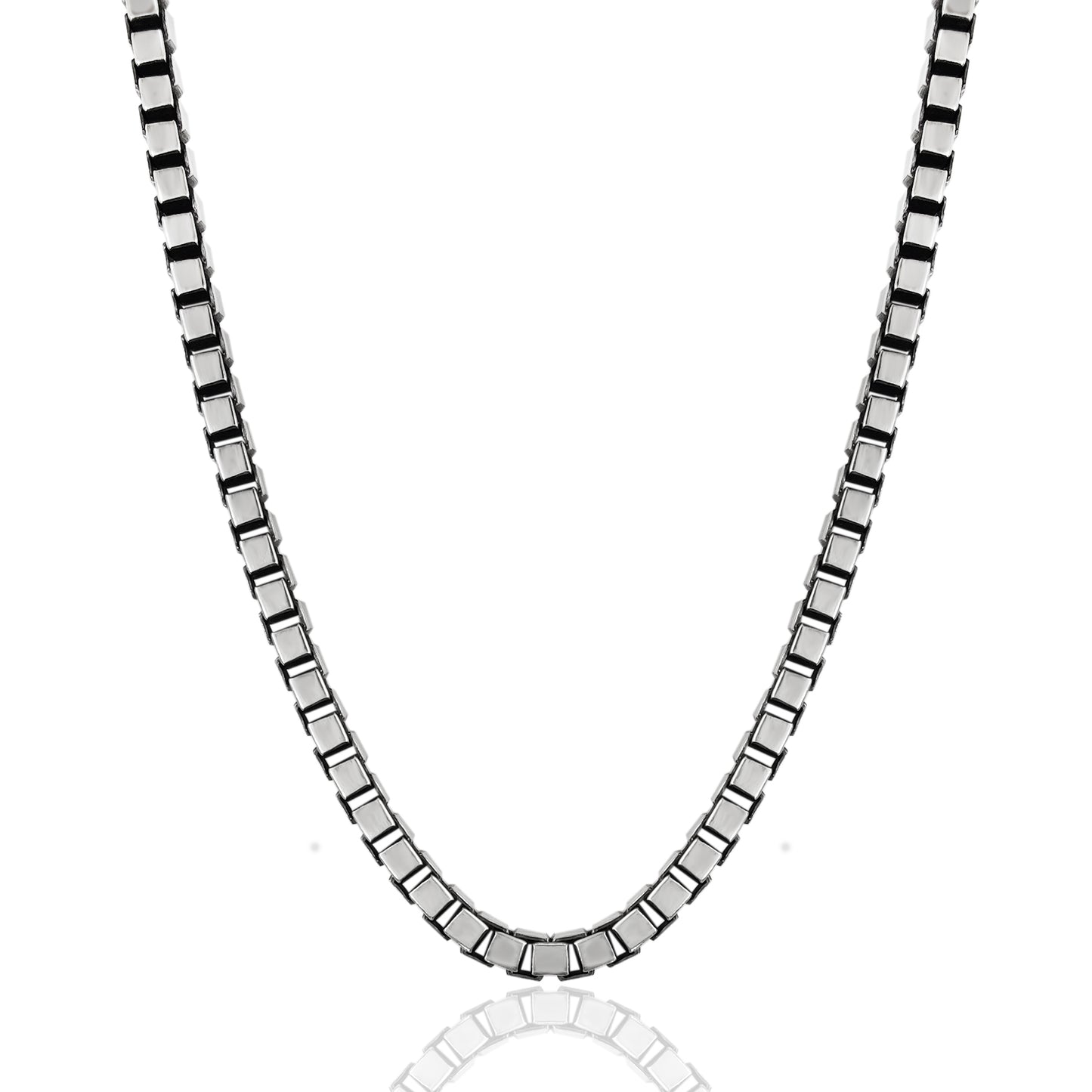 Collana uomo catena veneziana in argento 925 – maglia quadrata elegante