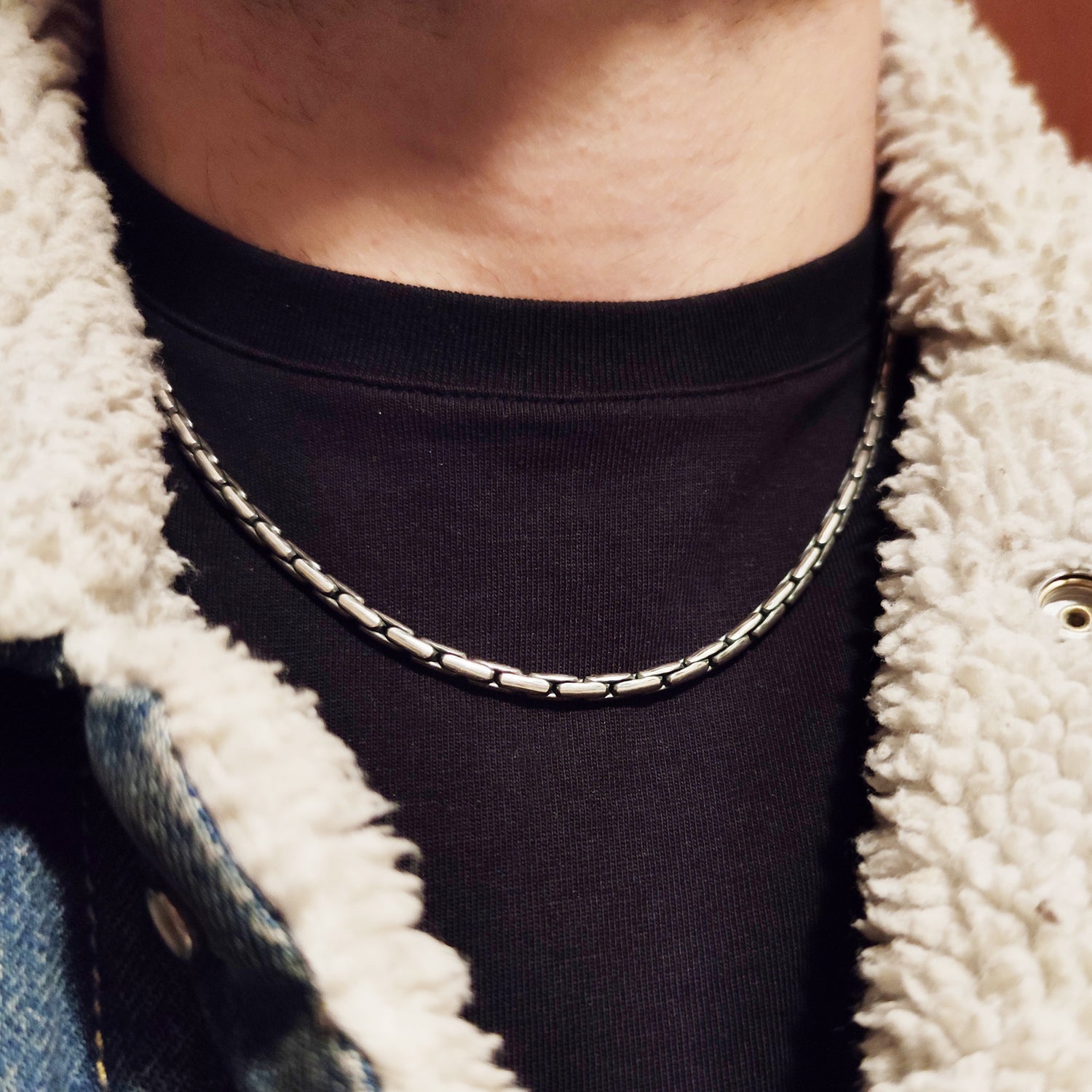 Collana uomo argento massiccio catena Cardano – ViMon gioielli