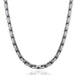 Collana uomo in argento 925, catena a maglia Cardano in primo piano