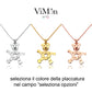 scegli il colere della placcatura tra oro giallo bianco o rosa collana pendente tipo pomellato orsetto argento 925 prezzo costo economico scontato