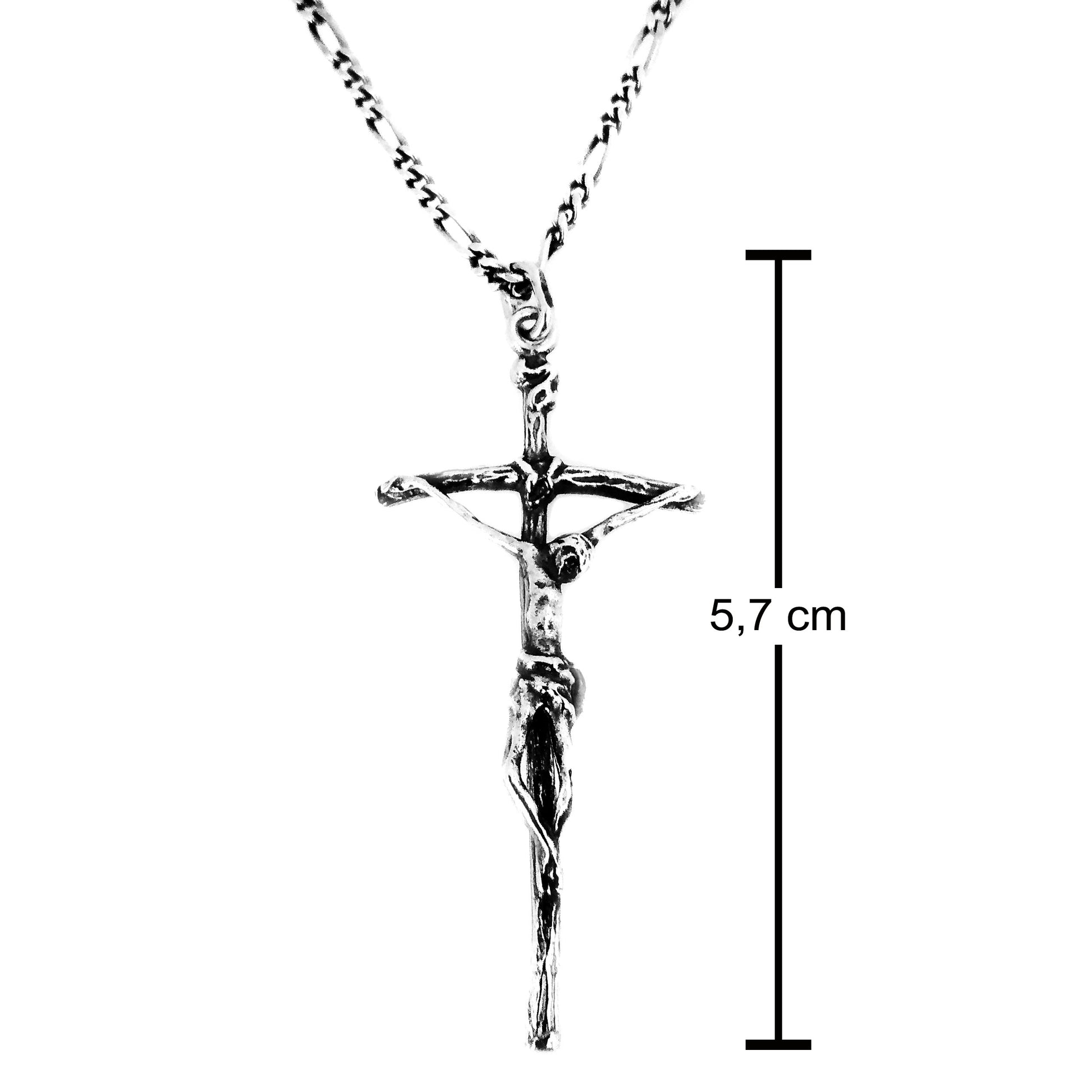 croce crocifisso crocefisso argento nero antico brunito cristo realistico tridimensionale pastorale papa prezzo conveniente offerta regalo sotto costo