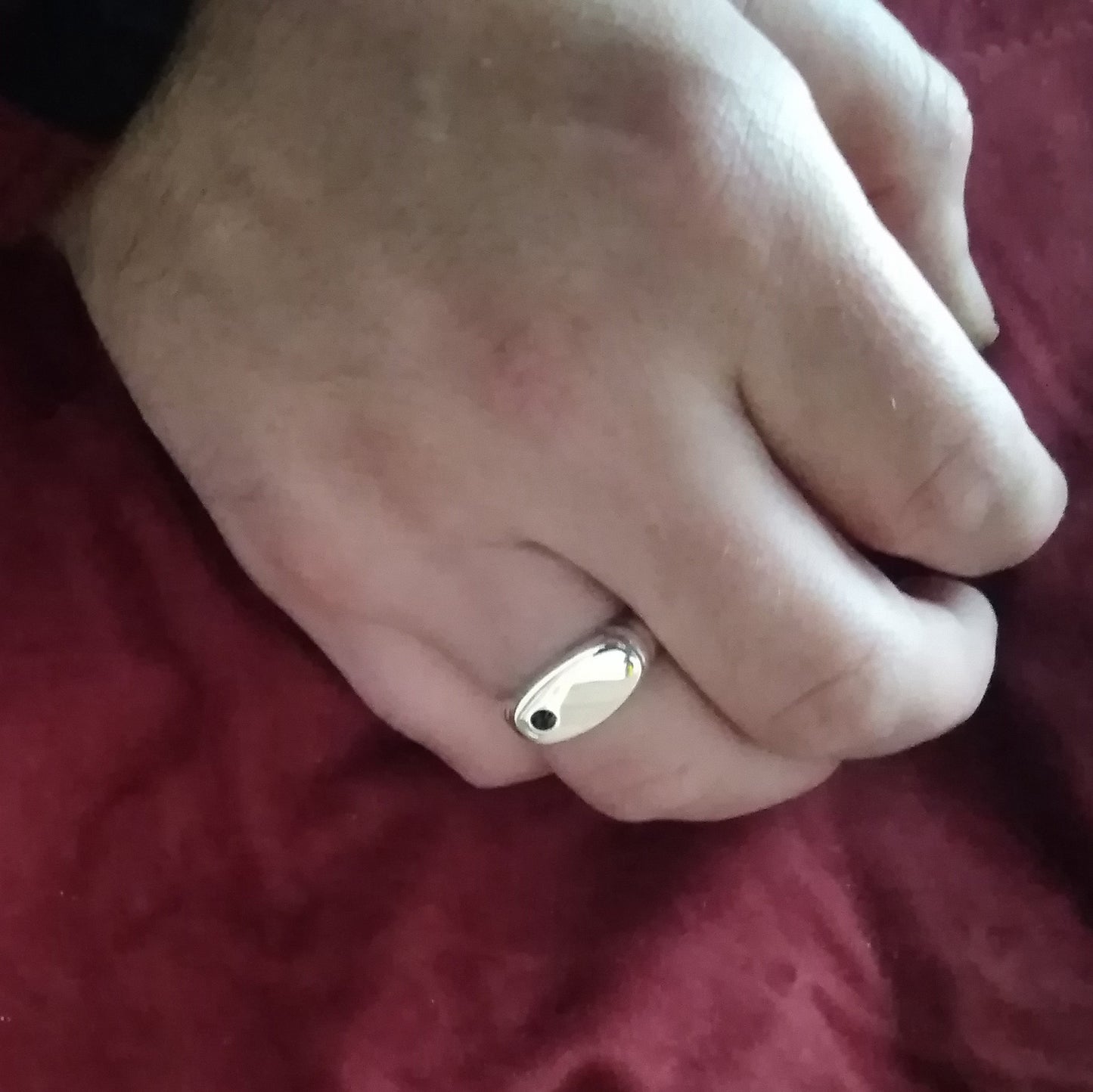 accessori uomo vendita a prezzo basso offerta anello argento 925 pietra zircone nero tutte le taglie misure