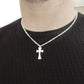 collana ragazzo uomo con croce crocifisso in argento 925