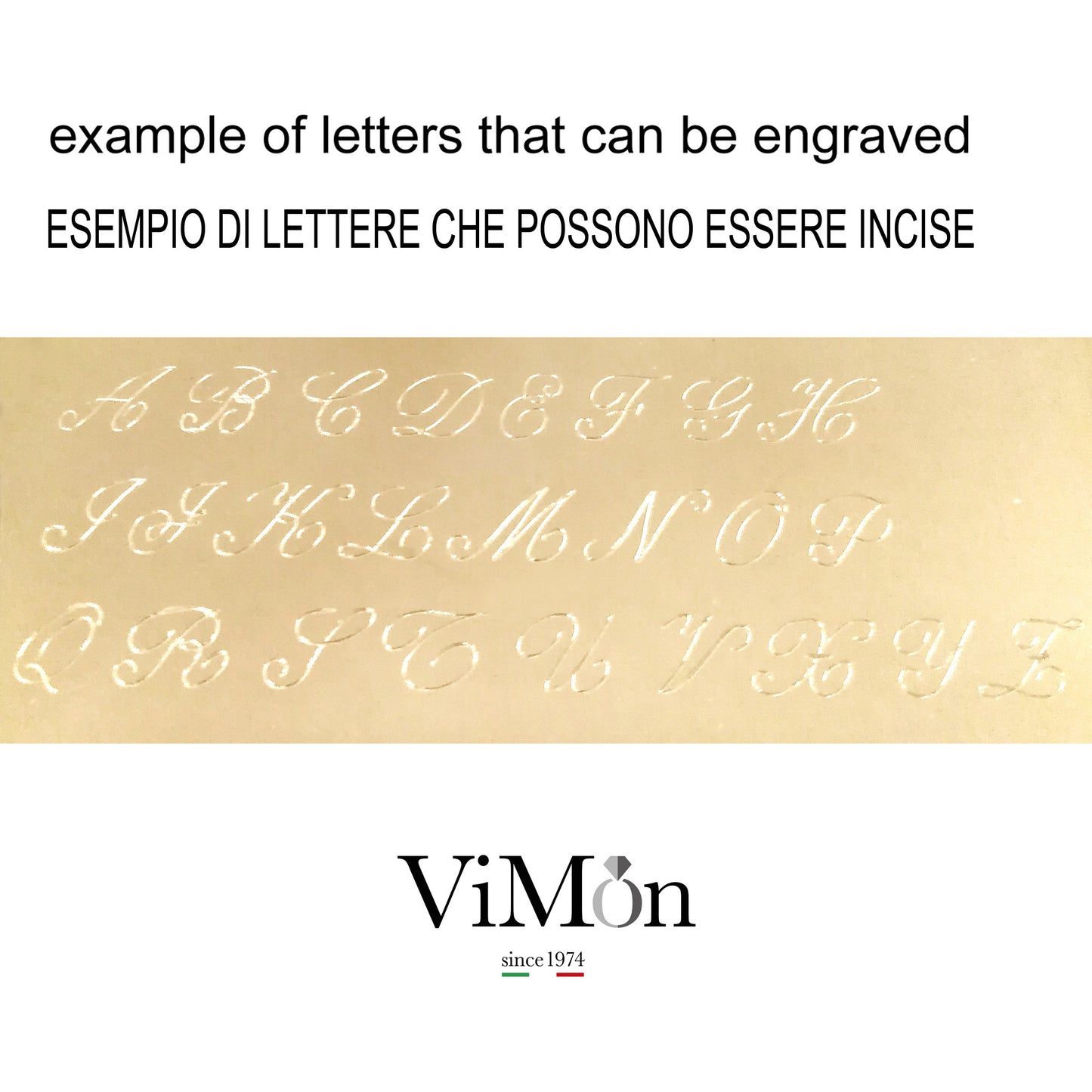 Anello chevalier con iniziale