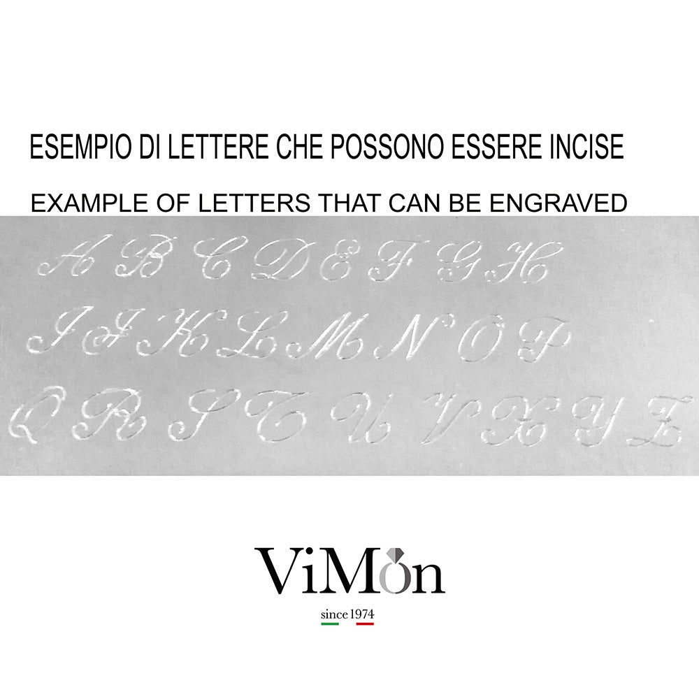 anello sigillo tondo con incisione lettera iniziale nome