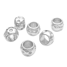 Carica l&#39;immagine nel visualizzatore di Gallery, vendita online componenti sfuse bracciale braccialetto collana granelli pepite palline ciambelle argento tipo simil dodo mariani 
